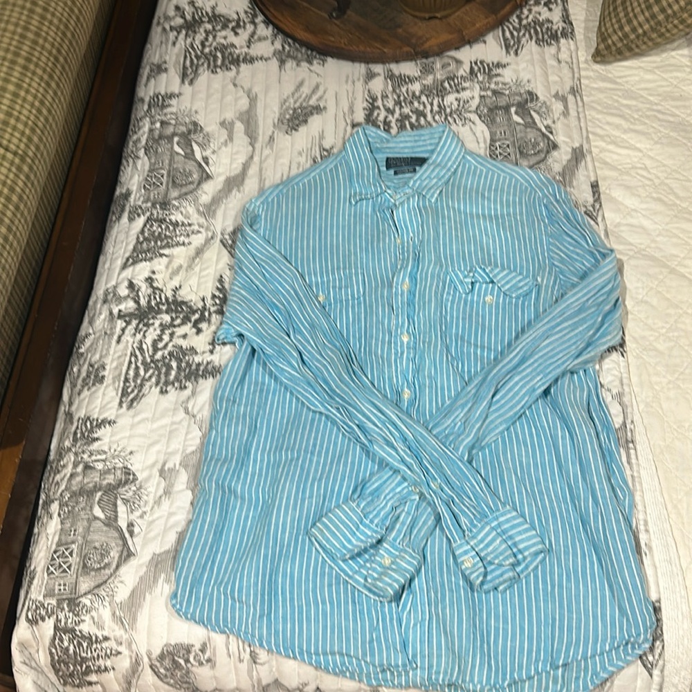 Linen Ralph Lauren button Up